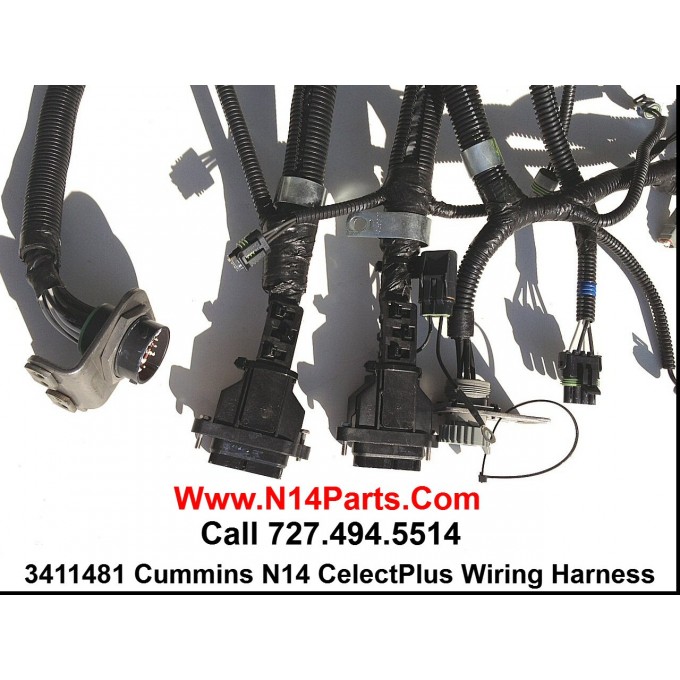 3411481 New Cummins (1996 & Newer) N14 CelectPlus Engine Wiring Harness...